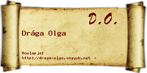 Drága Olga névjegykártya